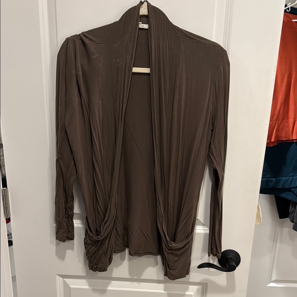 Olive Draped Cardigan - Maurices